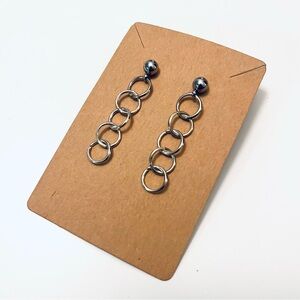 Silver Chain (Largest) Earrings